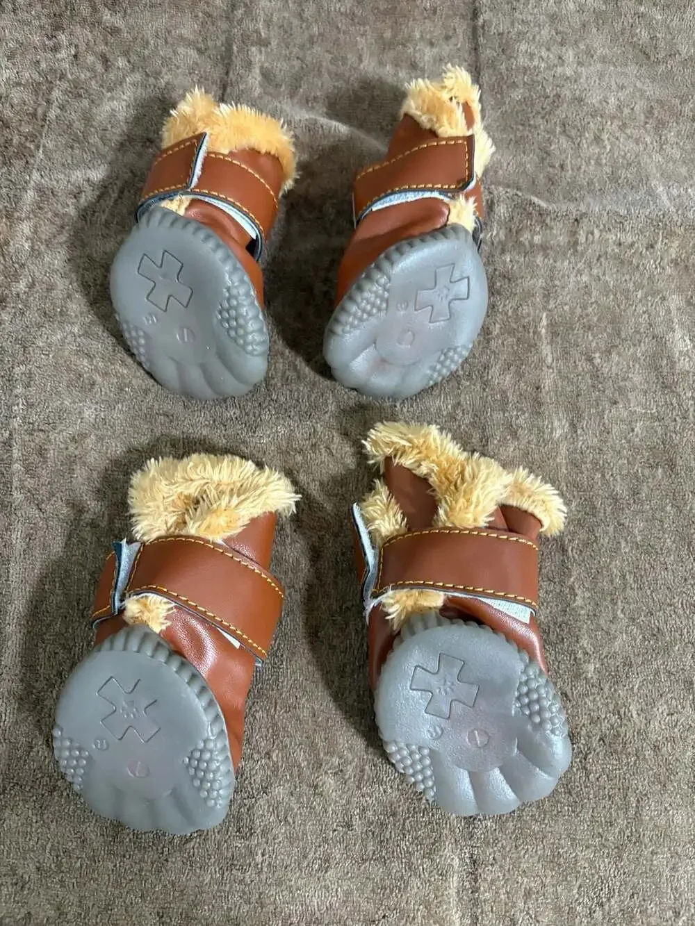 Winsoon Pet Dog Australia-Style Faux Fleece-Lined Winter Snow Boots, Size 1